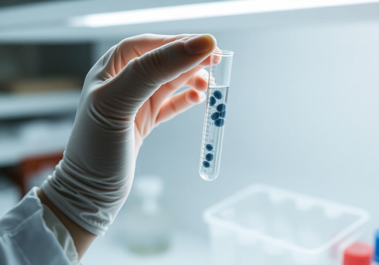 Cellular research in a modern biotech laboratory